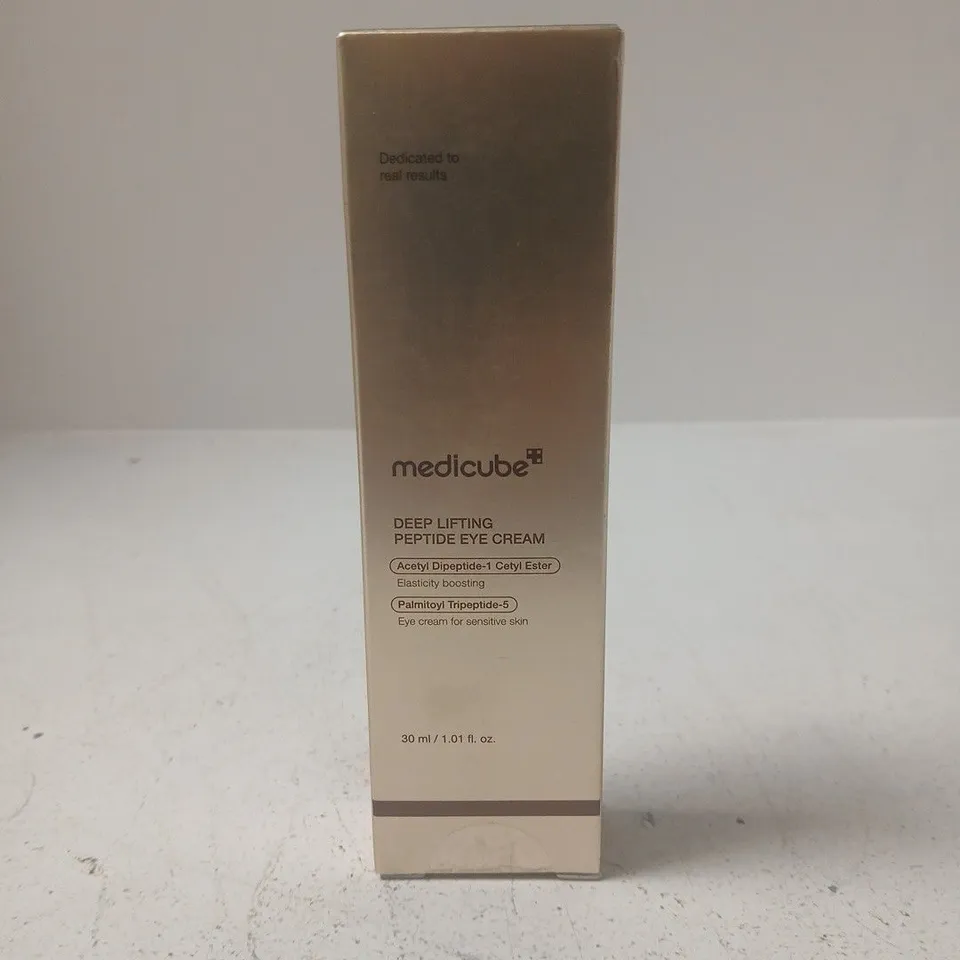 BOXED AND SEALED MEDICUBE DEEP LIFTING PEPTIDE EYE CREAM (30ML)