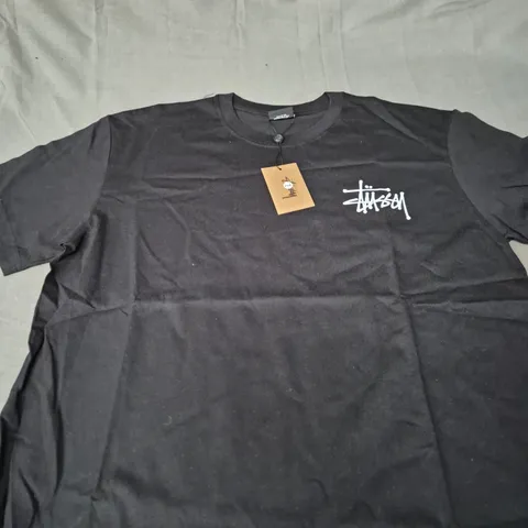 STUSSY LOGO CASUAL TEE SIZE L 