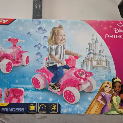 BOXED HUFFY DISNEY PRINCESS BUBBLE RIDE-ON QUAD - COLLECTION ONLY