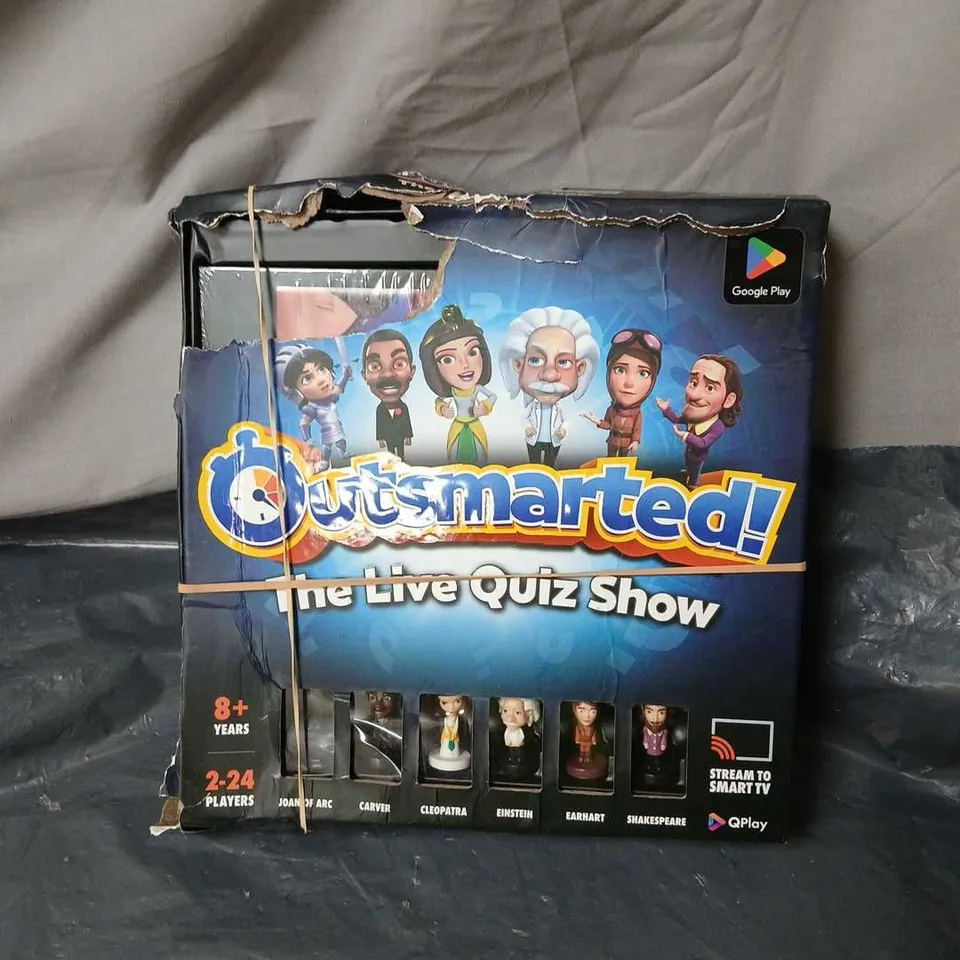 OUTSTMARTED! THE LIVE QUIZ SHOW – BOXED QUIZ GAME 