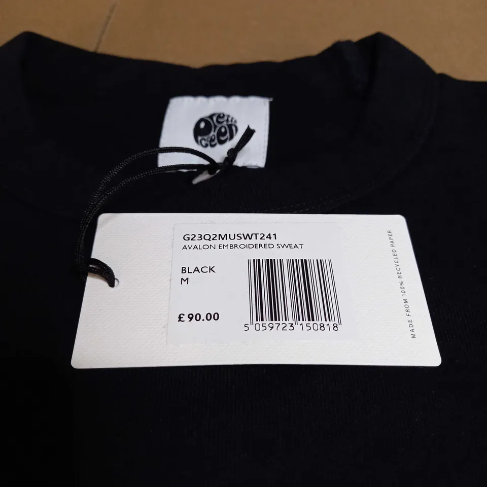 PRETTY GREEN AVALON EMBROIDERED SWEAT JUMPER SIZE M