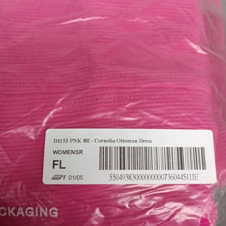 BODEN CORNELIA OTTOMAN DRESS - PINK, UK 8R