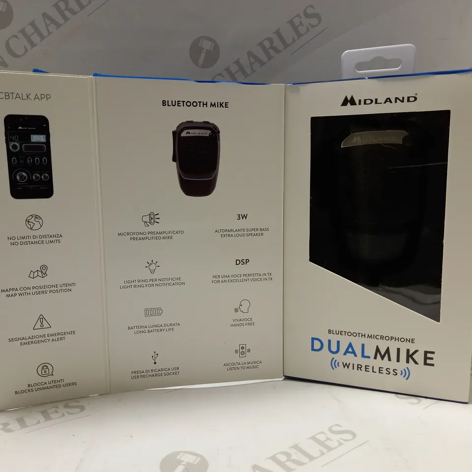MIDLAND C1363 RADIO AND CB WIRELESS DUAL MIC