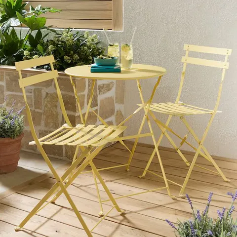 BOXED CALI METAL FOLDING BISTRO SET