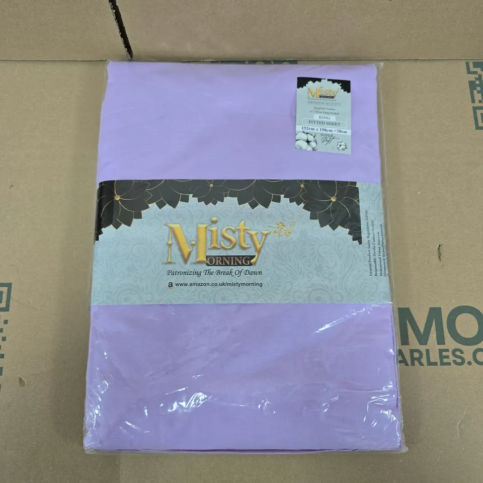 MISTY MORNING KING FITTED SHEET – KING
