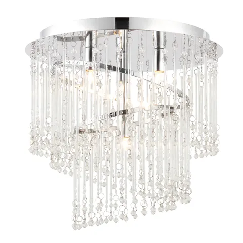 BOXED ADGAR 4 LIGHT CEILING FLUSH LIGHT 35CM DIAMETER (1 BOX)