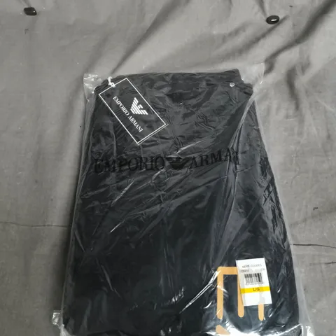 EMPORIO ARMANI MEN'S JOGGERS – BLACK - SIZE M 