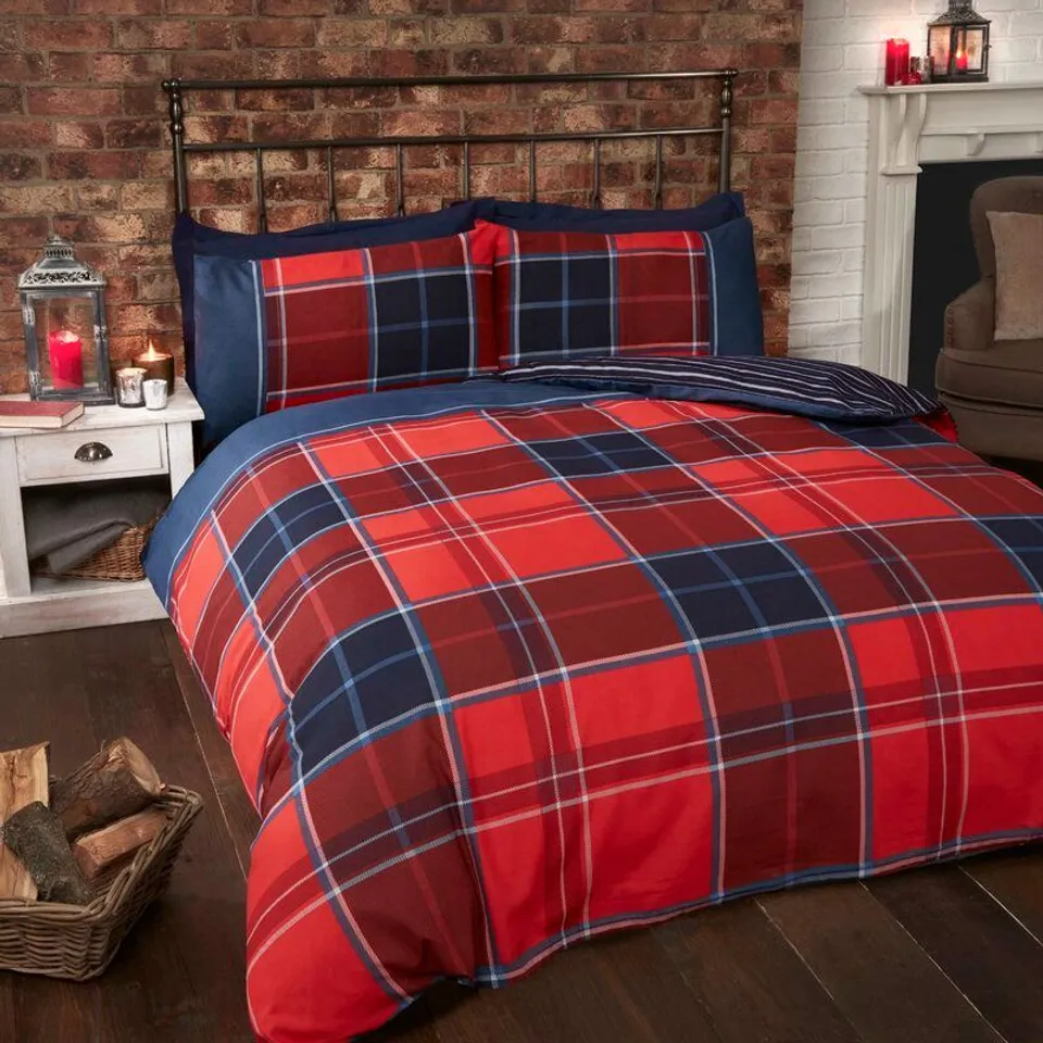 GOODRICH DUVET COVER SET - SINGLE RED