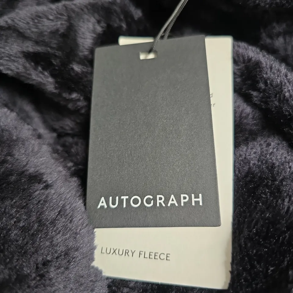 Autograph Luxury Fleece Hooded dressing gown – Men’s, Large (41-43in Chest)