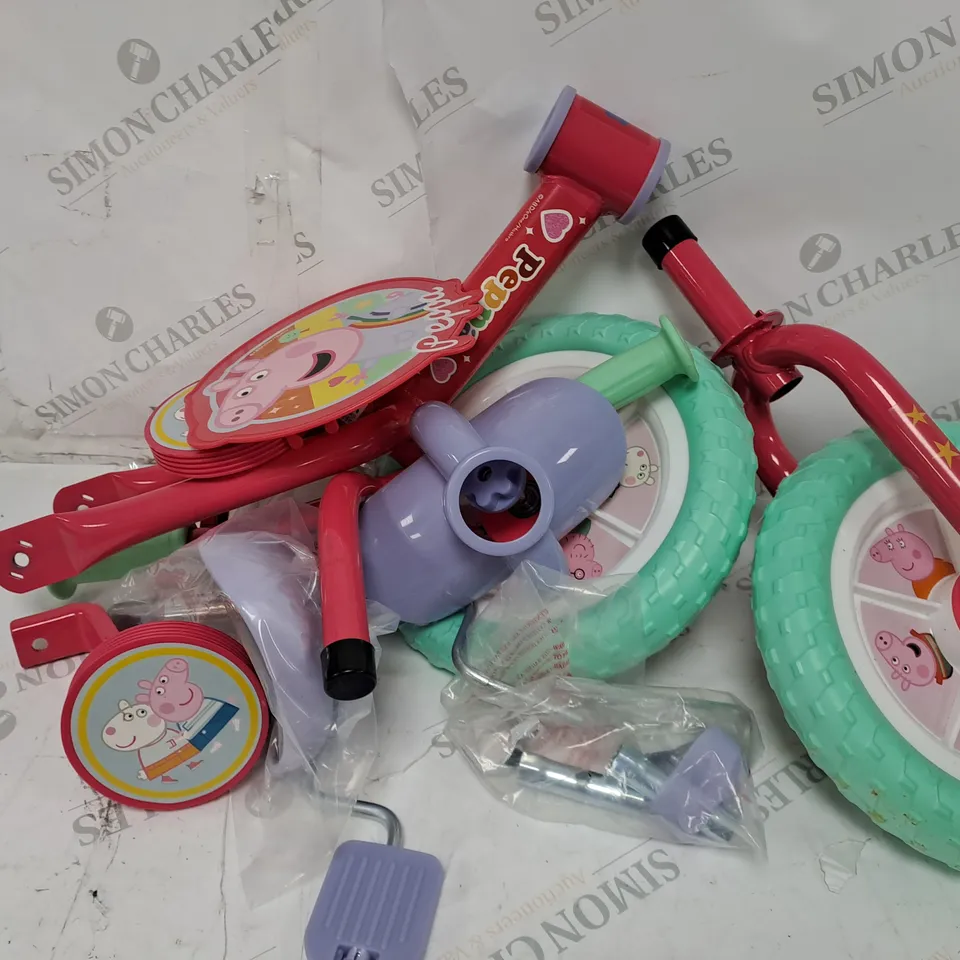 PEPPA PIG 2-IN-1 10 INCH TRAINING BIKE RRP £59.99