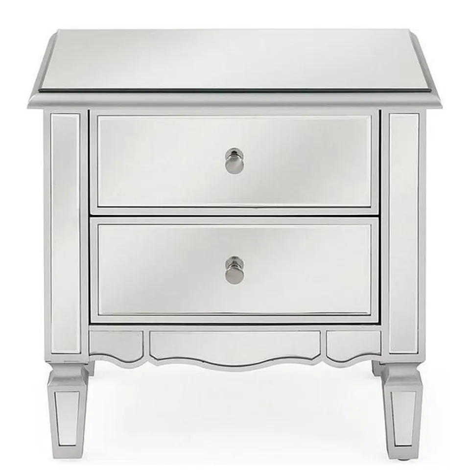 BOXED MIRAGE 2-DRAWER BEDSIDE CABINET - COLLECTION ONLY  RRP £149