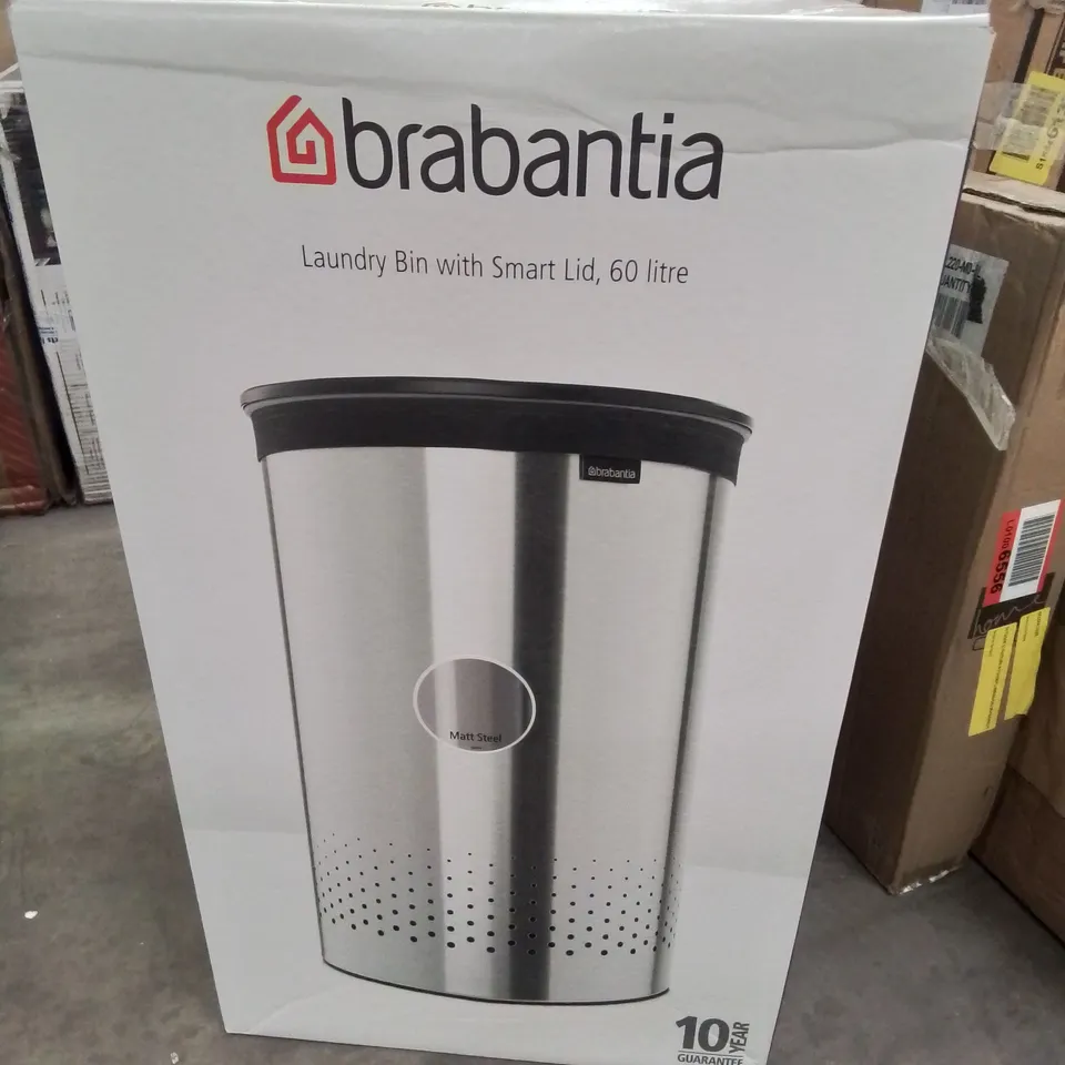 BOXED 60L LAUNDRY BIN WITH SMART LID
