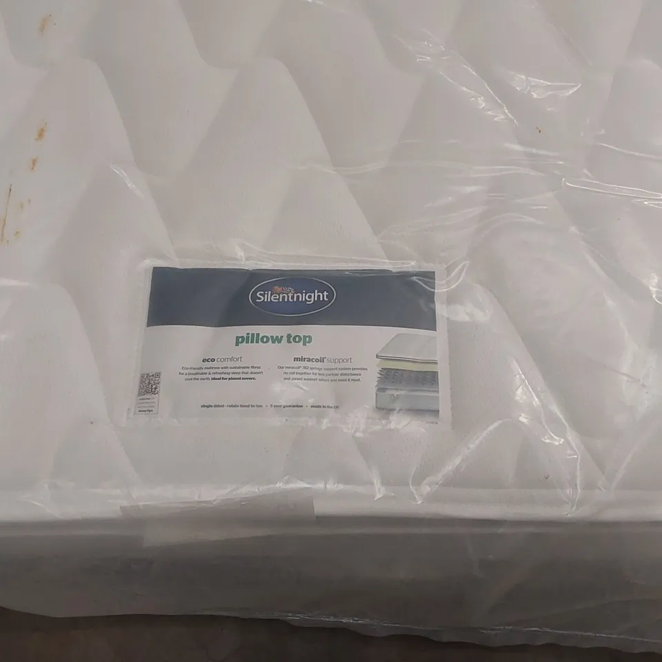 QUALITY BAGGED SILENTNIGHT PILLOW TOP 135CM DOUBLE MATTRESS