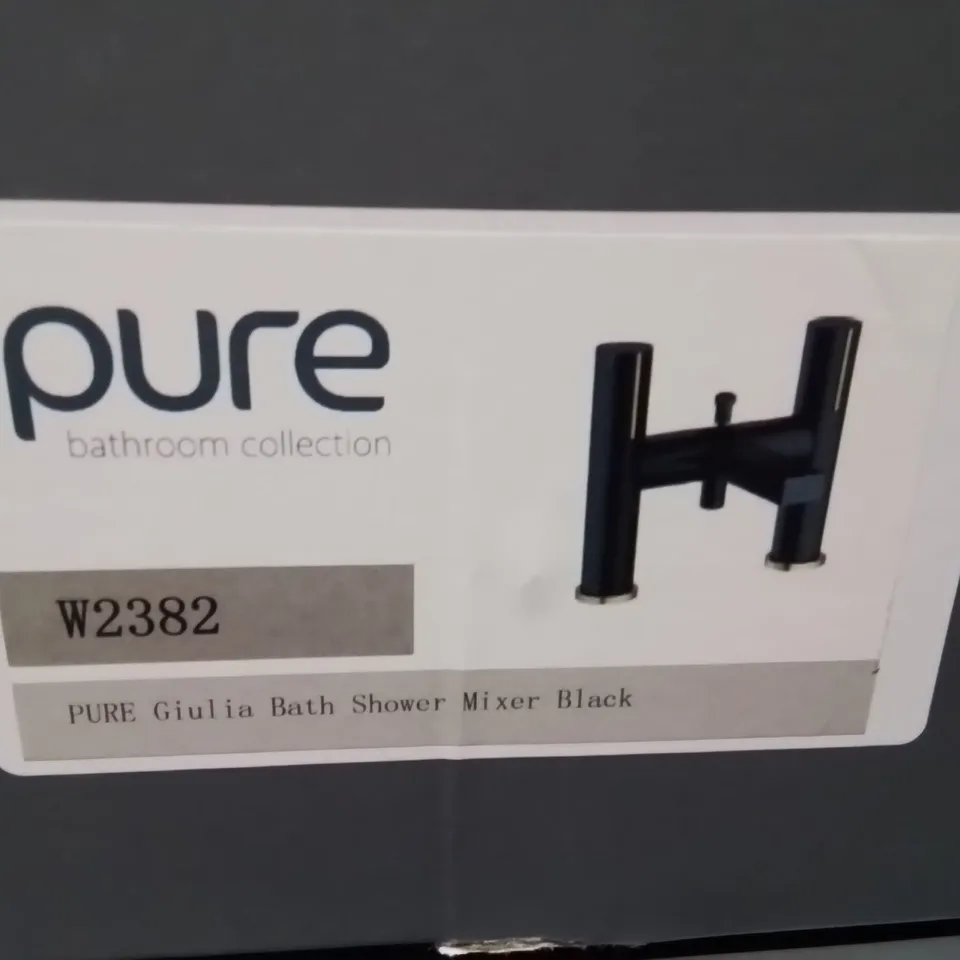 X4 BRAND NEW PURE GIULIA BATH SHOWER MIXER //BLACK
