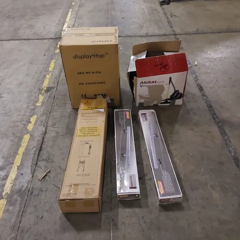 PALLET TO CONTAIN ASSORTED HOUSEHOLD ITEMS AND CONSUMER PRODUCTS. INCLUDING HEATING PRODUCTS, VACUUM CLEANER, FOLDABLE WALKER AID, HOT/WATER FILTER DISPENSER ETC