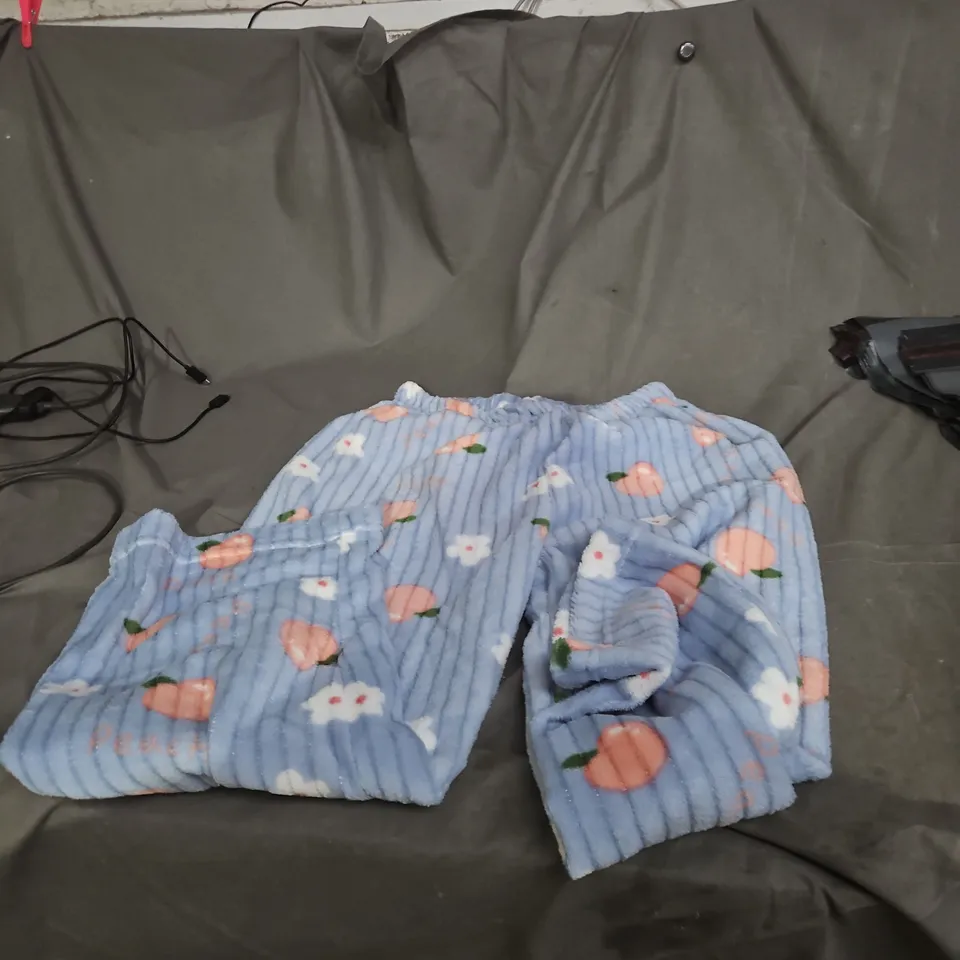 FLEECE PYJAMA SET WITH FRUIT AND FLORAL MOTIF - SIZE UNSPECIFIED