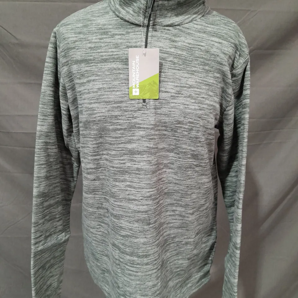 MOUNTAIN WAREHOUSE SNOWDON MELANGE WOMENS FLEECE IN KHAKI - UK 14