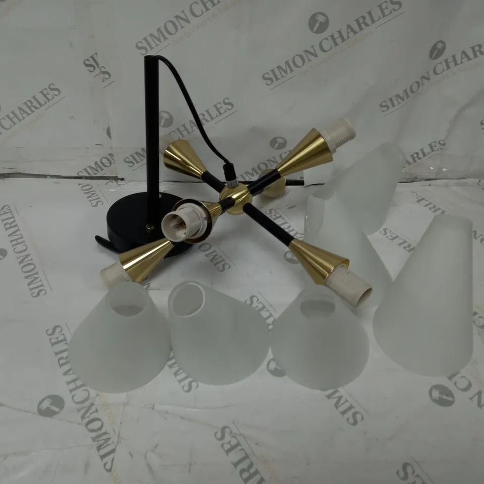 BOXED JOHN LEWIS DATURA 6 ARM CEILING LIGHT 