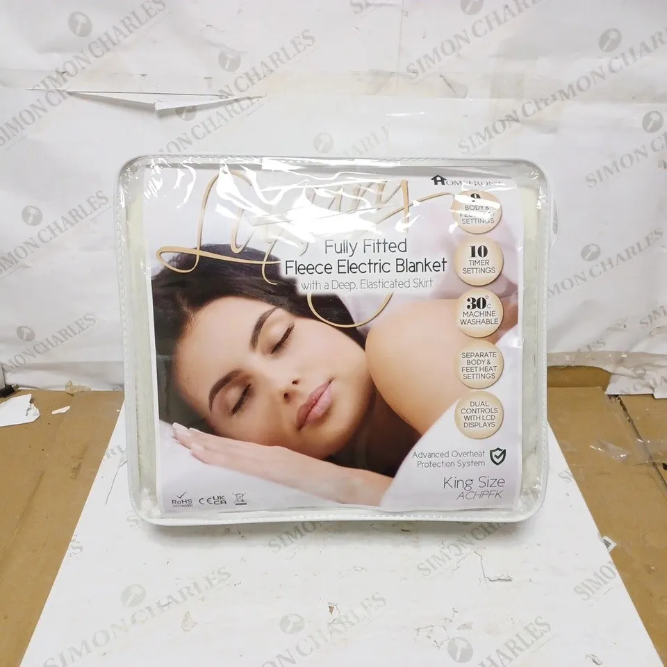 LUXURY FULLY FITTED FLEECE ELCTRIC BLANKET 