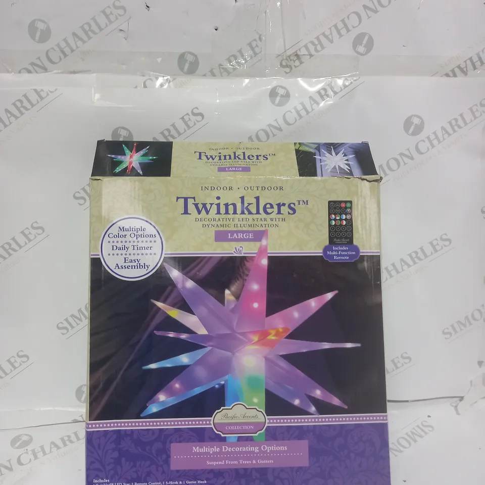 BOXED TWINKLERS DECORATIVE LED STAR WITH DYNAMIC ILLUMINATION - LARGE