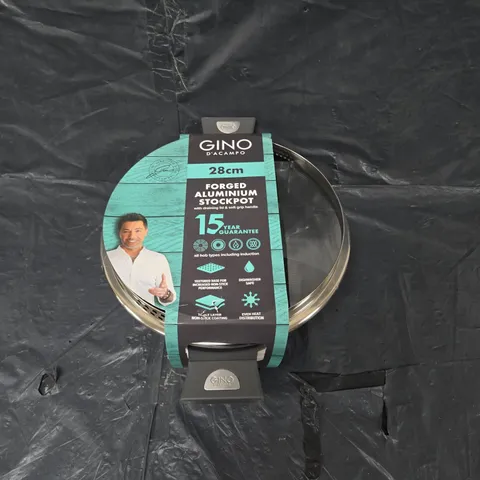 GINO D'ACAMPO 28CM FORGED ALUMINIUM STOCKPOT 
