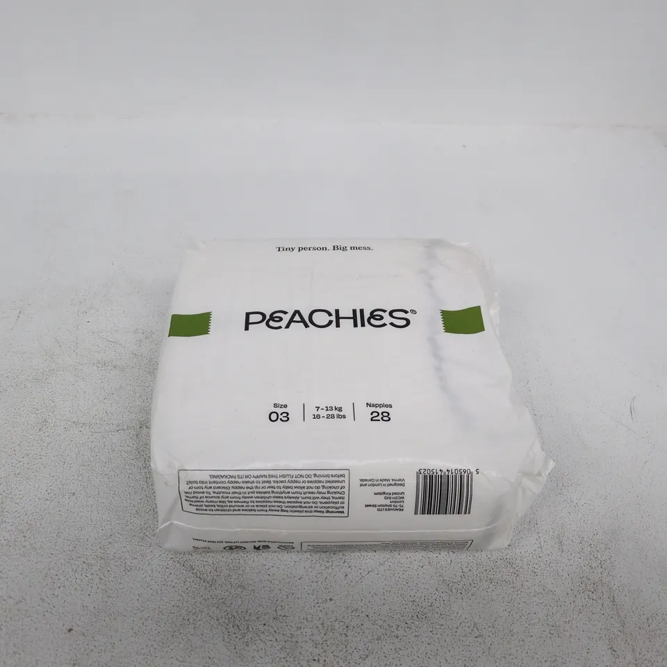 PEACHIES BABY NAPPIES SIZE 3 (7–13 KG), 28 NAPPIES