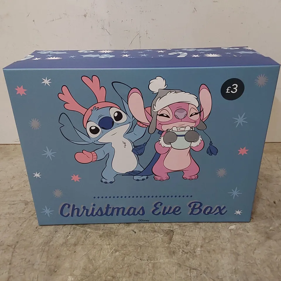 5 PACKS TO CONTAIN BRAND NEW DISNEY STITCH CHRISTMAS EVE BOXES - 8 CHRISTMAS BOXES PER PACK