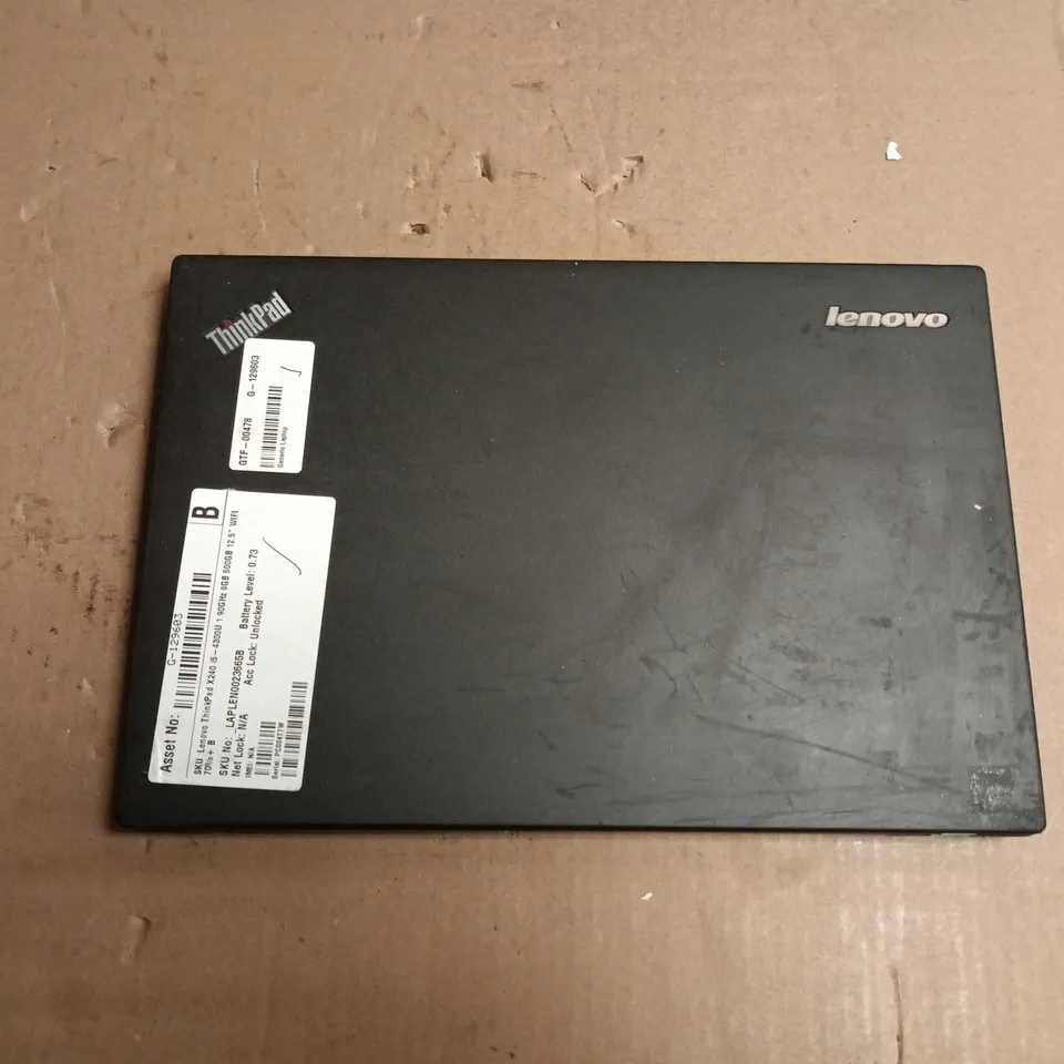 UNBOXED LENOVO THINKPAD X240S LAPTOP – I5-4300U, 8GB RAM, 500GB HDD, 12.5IN DISPLAY, WIFI