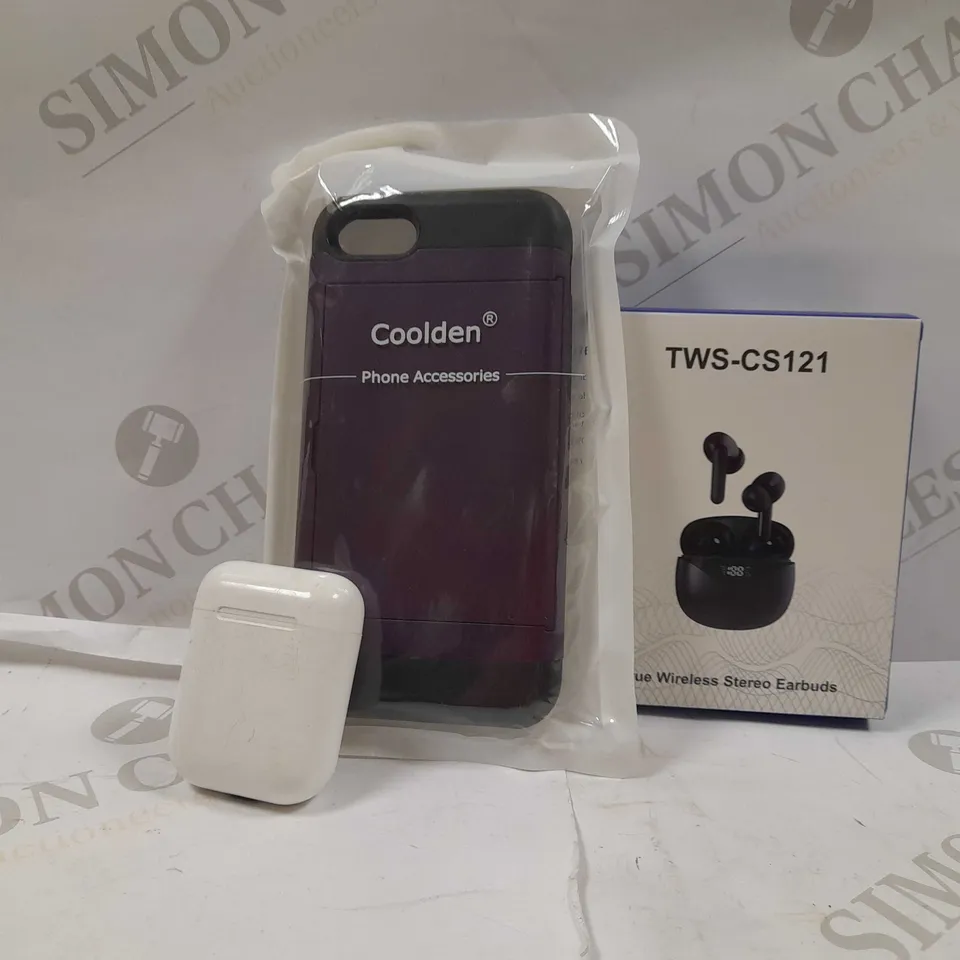 JOB LOT OF APPROX 15 ASSORTED ITEMS TO INCLUDE-PHONE CASES-EAR BUDS-LIGHTNING CABLES