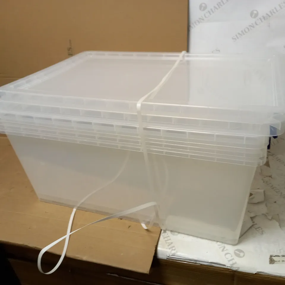 SET OF 3 REALLY USEFUL PRODUCTS 62 LITRE BOXES