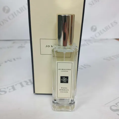 BOXED JO MALONE POPPY AND BARLEY COLOGNE 30ML