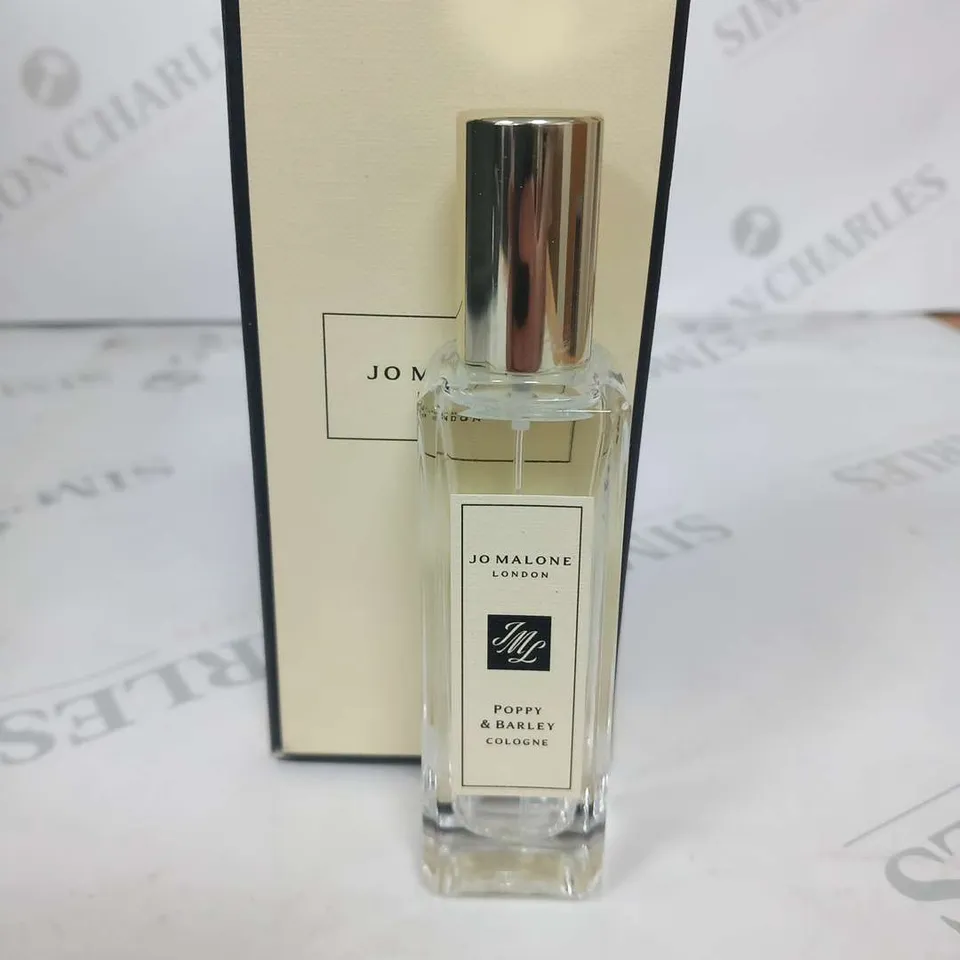 BOXED JO MALONE POPPY AND BARLEY COLOGNE 30ML