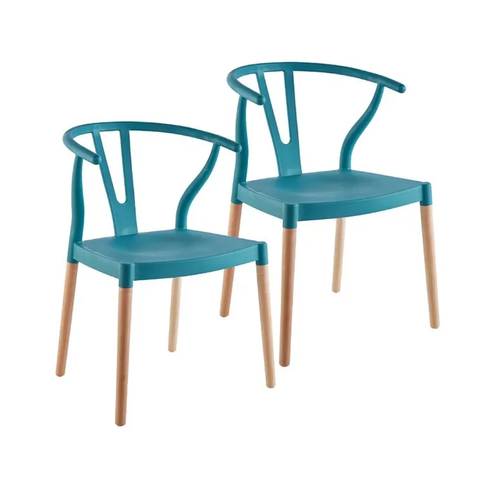 BOXED SLAT BACK SIDE CHAIR - SET OF 2 (1 BOX)