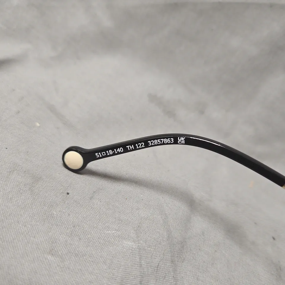 TOMMY HILFIGER SUNGLASSES TH 122 – BLACK FRAME, PURPLE LENSES