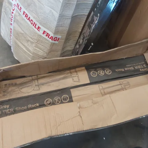 BOX CONTAINING APPROXIMATELY 7x BOXED KEPLIN 3 TIER SHOE RACKS 