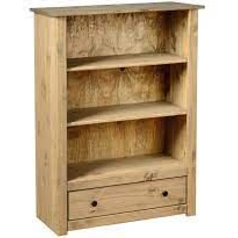 BOXED SOMERS 110cm H X 80cm W SOLID WOOD STANDARD BOOKCASE (1 BOX)
