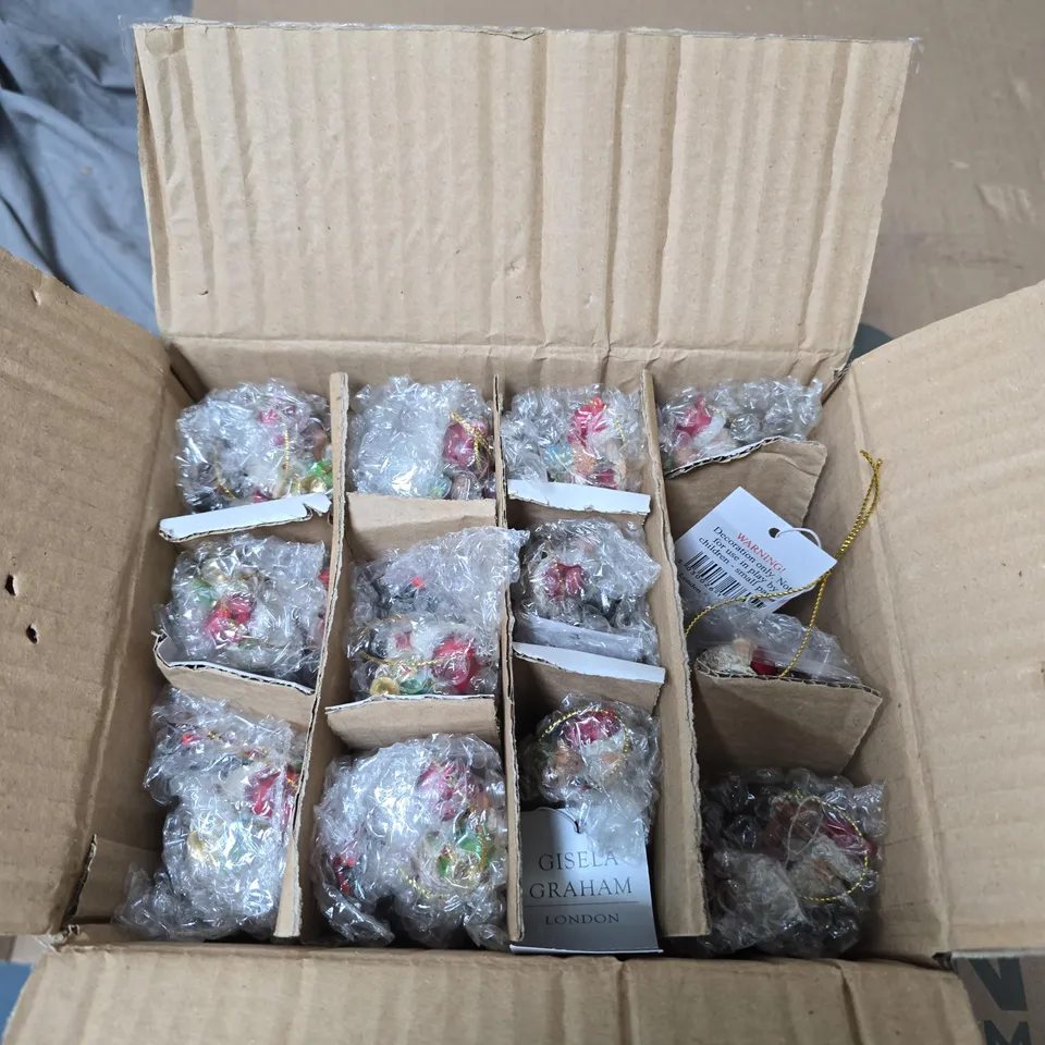 BOX OF APPROXIMATELY 12 GISELA GRAHAM FATHER CHRISTMAS TREE DECORATIONS