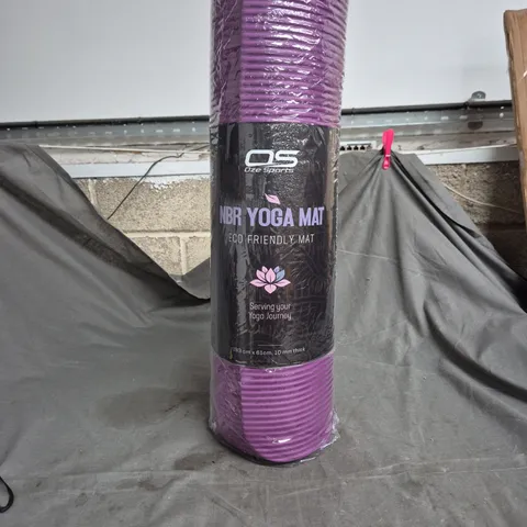 OS OZE SPORTS NBR YOGA MAT – PURPLE, ECO-FRIENDLY, 183 CM X 61 CM X 10 MM