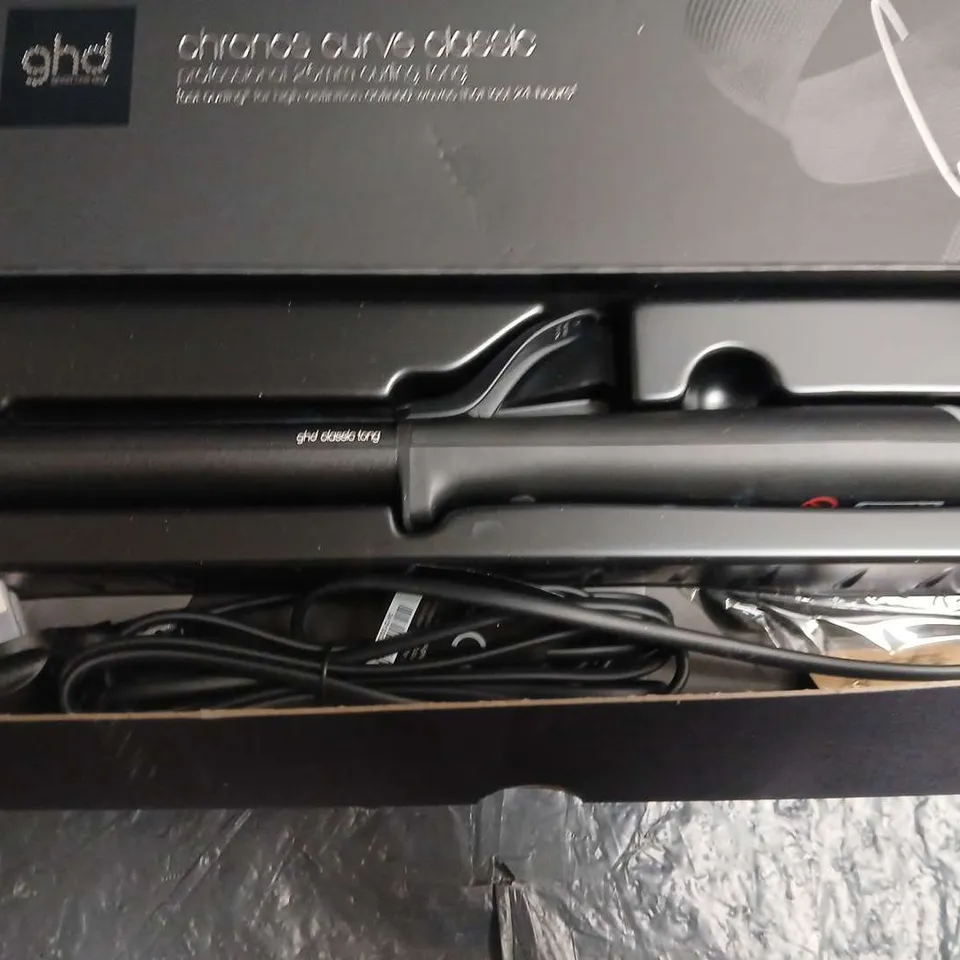 GHD CHRONOS CURVE CLASSIC CURLING TONG – BLACK 