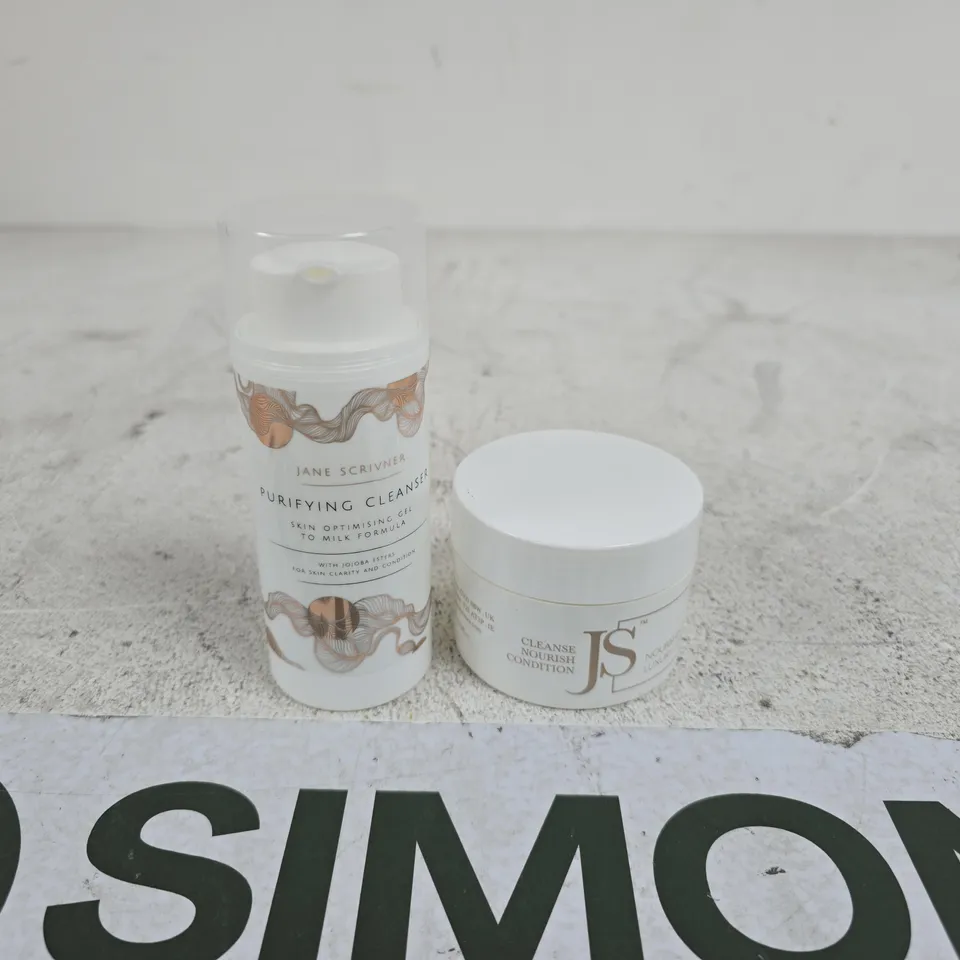 JANE SCRIVNER SET OF 2 ITEMS: PURIFYING CLEANSER + NOURISHING CLEANSER