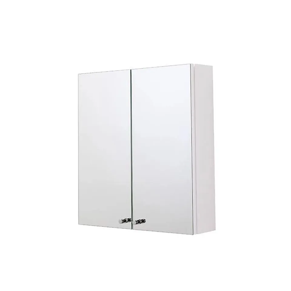 BOXED CROYDEX CARRA 2 DOOR CABINET  - WHITE (1 BOX )