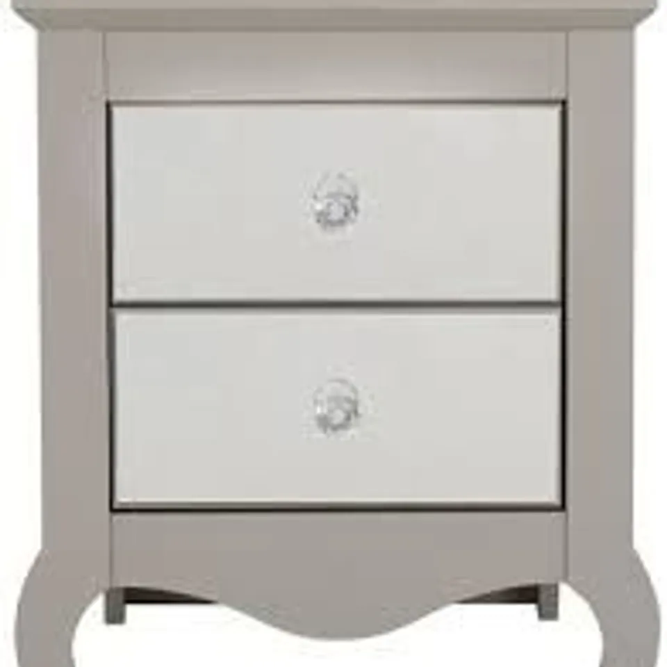 SANDY MIRROR 2 DRAWER BEDSIDE COLLECTION ONLY 