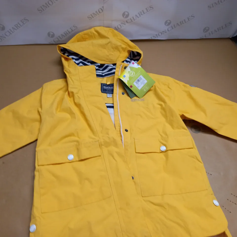 REGATTA BAYBELLA YELLOW KIDS COAT - 5/6 YRS