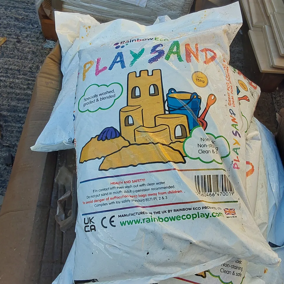 PALLET TO CONTAIN A LARGE QUANTITY OF PLAY SAND BAGS