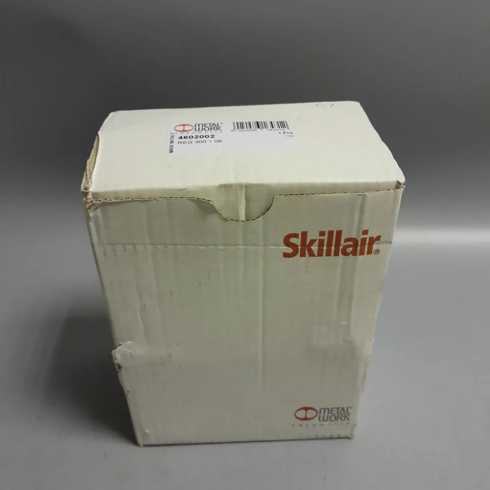 BOXED SKILLAIR REG 300 METAL WORK PNEUMATIC AIR PRESSURE REGULATOR 0-8 BAR