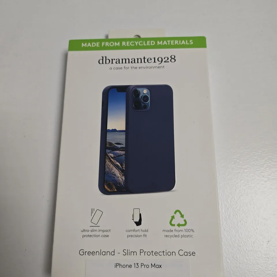 BOX OF APPROXIMATELY 30 ASSORTED PHONE CASES INCLUDING DBRAMANTE1928 GREENLAND IPHONE 13 PRO MAX PHONE CASE, DECODED IPHONE 15 PHONE CASE AND DBRAMANTE1928 IPHONE 2021 PHONE CASE