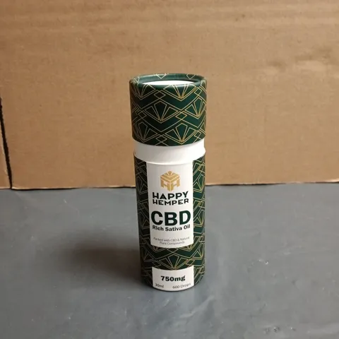 HAPPY HEMPER CDS RICH SATIVA OIL 750MG