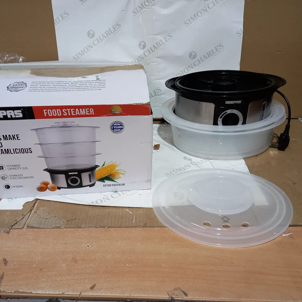 GEEPAS 3-TIER FOOD STEAMER