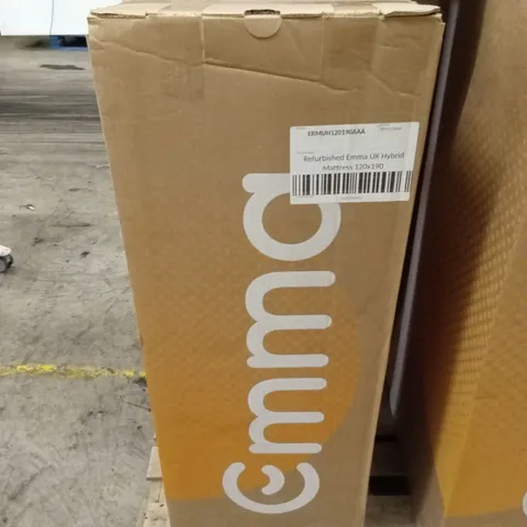 BOXED AND ROLLED MANUFACTURER REFURBISHED EMMA UK HYBRID MATTRESS 120 X 190CM (SMALL DOUBLE SIZE)