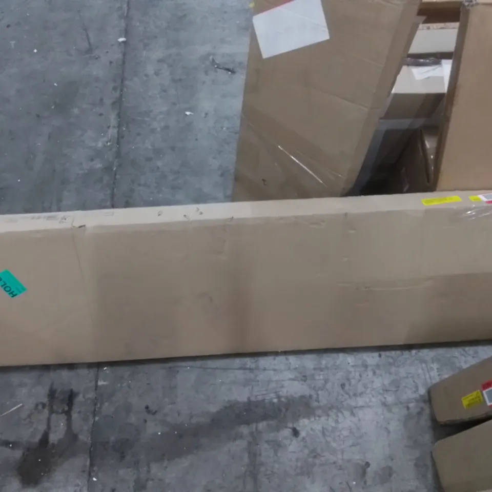 BOXED LANHAM TV STAND FOR TVS UP TO 70" (INCOMPLETE, 1 OF 3 BOXES ONLY)